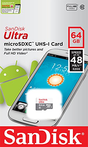 SanDisk Ultra microSDXC 64GB bis zu 48 MB/Sek, Class 10 Speicherkarte - 2