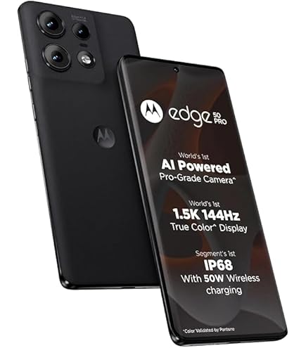 Refurbished) Motorola Edge 40 5G (Eclipse Black, 8GB RAM, 256GB