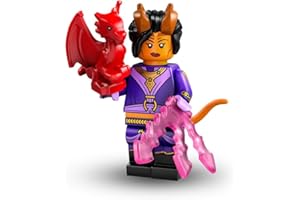 BRICK FLIP Lego Dungeons & Dragons minifigurki z serii: Tiefling Sorcerer (Tieflingzauberer:in) – DND Lego figurki do kolekcjonowania (71047)