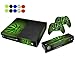 Produktbild Skin for XBOX ONE - Morbuy Design Folie Aufkleber schützende Haut Schale für Microsoft XBOX ONE Konsole und 2 Dualshock Controller Skins und Kamera Sticker Set + 10 pc Silikon Thumb Grips (Grün Blatt)