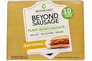 NESHA MARKET Beyond Meat Salchichas x 10 unidades | 100% Vegetal | Plant Based | Sin Gluten | Sin Soja | Vegano | (10x100g)