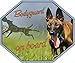 Produktbild Petsigns Autoaufkleber Malinois - Bodyguard on Board, 22 x 18,5