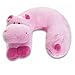 Childs Travel Support Neck Rest Pillow - Pink Hippo