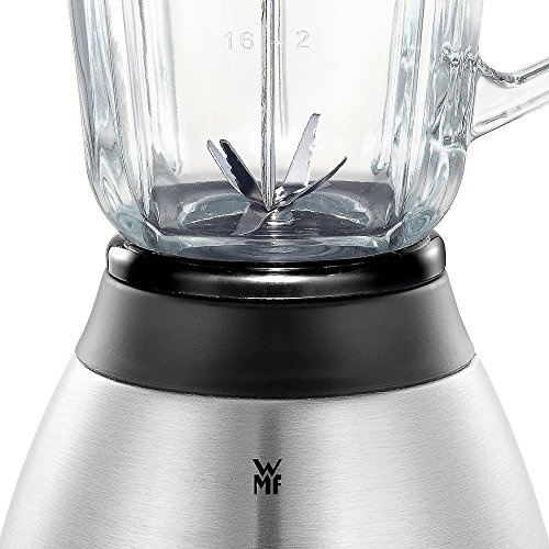 WMF STELIO Standmixer 1,5 l, 600 W, 6 Edelstahlmesser, Glaskrug, variable Geschwindigkeitseinstellung, cromargan matt/silber - 7