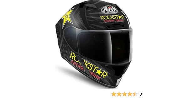 Airoh MT201703000001544414 Valor Rockstar Matt XS, Color Nero Opaco Black  Matt, Size XS : Amazon.it: Auto e Moto