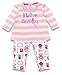 Girls Baby I Love Mummy Stripe Top & Owl Print Leggings sizes from Newborn to 18 Months