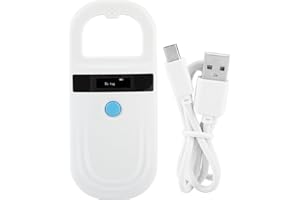 NAROOTE Pet Microchip Scanner, ładowalny Animal Chip ID Scanner Microchip Reader Scanner z Ekranem OLED, Ręczny Czytnik RFID dla Zwierząt/Zwierząt Domowych/Psów/Kotów