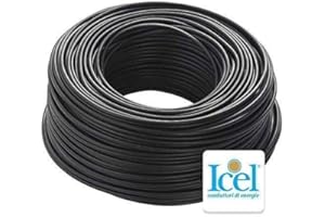 Icel – Cable eléctrico unipolar aislante FS17 para instalaciones en casas, empresas, construcciones, bobina de 100 metros
