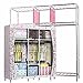 Produktbild LESX - Tuch Schrank Moderne Oxford Tuch Edelstahlrohr Bold Verstärkung Doppelparallelfalz Schrank Montieren