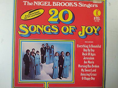 Preisvergleich Produktbild LP THE NIGEL BROOKS SINGERS 20 songs of joy K-Tel
