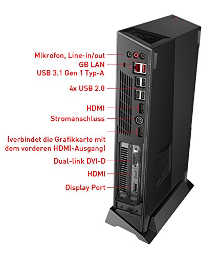 MSI Trident 3 VR7RC-032DE Gaming-PC (Intel Core i5-7400, Nvidia GeForce GTX1060 3GB, 8GB DDR4, 128GB SSD, Windows 10 Home) schwarz - 3