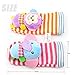 TOLOLO Baby Rattle Socks Foots Keep Warm Sock Soft Toy - Elephant and Monkey