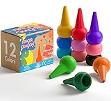pinturas para juguetes de plastico DIVERTIDOS BLOQUES APILABLES DE COLORES: Los lápices no solo se usan como elementos de pintura para que los niños desarrollen creatividad e imaginación, sino que también se pueden utilizar como elementos básicos de construcción y apilamiento para desarrollar su interacción e inteligencia.