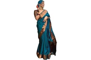 Avantika Fashion Damen Kanjivaram Banarasi Sarees aus weicher reiner Seide mit Bluse, 4023-MORPINCH, Einheitsgröße, 4023-morpinch, Einheitsgröße