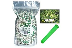 PURIZE Filtro de carbón activo de 9 mm, tamaño regular, incluye tubo y pegatina, cantidad y color a elegir (50 x - 420 unidades), color blanco