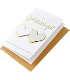 Depesche Taufkarte „Glamour“ – Hochwertige Klappkarte 15,5x15,5 Cm Mit Glitzer & Strass, Inkl. Umschlag
