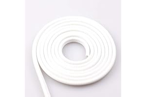 Tuokay 32.8ft 10m Car Door Protectors without Stick, Rubber Covered U Shaped Spring Steel Edge Protection Strip, Door Edge Trim Strip (White)
