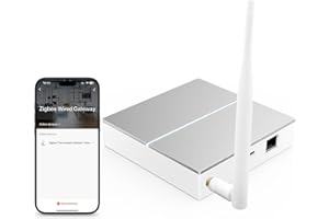 MIUCDA Zigbee Gateway hub con antenna e cavo LAN (cablato) Smart Home Bridge Wired Gateway App telecomando compatibile con Alexa & Google Home (solo Surport Smart Life/Tuya Smart Devices)