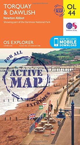 Torquay & Dawlish Map | Weatherproof | Newton Abbot | Ordnance Survey | OS Explorer Active Map OL44 | England | Walks | Hiking | Maps | Adventure (OS Explorer Map Active)