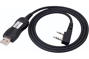 Retevis PC28 Cable de Programmation USB FTDI Chip Compatible avec Talkie Walkie RT5 RT5R RT5RV RT21 RT7 RT85 RT1 RT86 RB85 RA685 Kenwood Baofeng BF-888S BF-88E UV-5R Wouxun TYT (1 pcs)