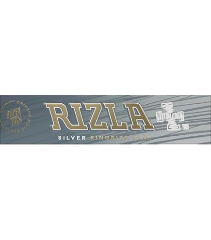Rizla Lot De 10 Carnets De Papier à Rouler Argenté Standard