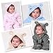 Sweet Mommy Baby Unisex Bear Hooded Fleece Footies BE70