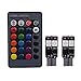 Produktbild Providethebest T10 5050 6SMD Fernbedienung Seitenmarkierungsleuchten 6 LED Bunte Parkplatz Birne RGB Auto-Tür-Kennzeichenleuchte