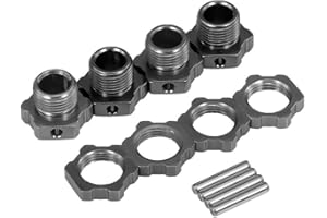 Goolsky M17 17mm Mozzo Ruota in Alluminio con esagono Cavo con Perno per 1/8 RC Car Buggy Truggy Monster Truck Crawler HPI HSP Traxxas Losi Axial Kyosho Tamiya Redcat Himoto DF ZD Racing