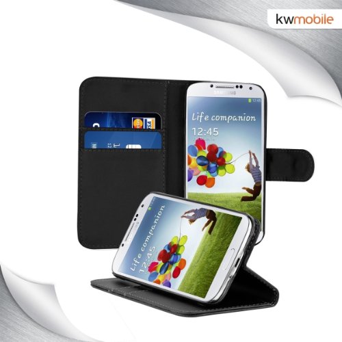 kwmobile Funda para Samsung Galaxy S4 - Carcasa de Cuero sint tico - Case con Tapa y Tarjetero en Negro reviews kwmobile Funda para Samsung Galaxy S4 - Carcasa de Cuero sint tico - Case con Tapa y Tarjetero en Negro