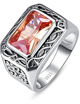 Bonlavie - 925 Sterling-Silber Sterling-Silber 925 Rundschliff Quadratschliff G-H Morganite …