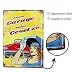 Produktbild Retro-Blechschild Garage Vintage Magnet-Metallschild Werbeschild 20x30 cm Türschild Werkstatt Sprüche Deko Wandschild Geschenk Männer