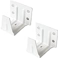 2pcs 1inch Center Support Bracket White Color Head Track Holder Bracket for 1" Mini Window Venetian Blinds Headrail with 1"x1"(25x25mm) in Size