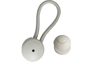 UP100 10 Sets Bungee Shock Cord Clip with Knobs Pull Tie Down Tarp Canvas Knobs for Marine Boat Truck Car RV Covers