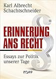 Cover zum Buch Erinnerung ans Recht