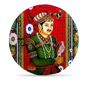 DreamVio Round Cushion/Foam Cushion Velvet Fabric Suitable for Wheelchair, Car Seat, Home, Outing Purpose (Multicolour, 14 x 14 inch) Design 55