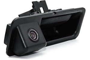 BERLINGAN Cámara Impermeable Reversible del Manillar del vehículo-específica integrada en la cámara Trasera de la opinión Posterior para BMW 5 Series M5/3 Series M3/X1/X3/X5/X6/E39/E53/E90