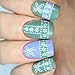 Born Pretty Nail Art Stamping Plate Template Christmas Image Plate Celebration BPX-L008 12*6cm Rectangle