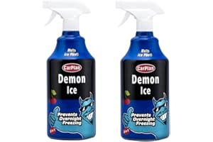 CarPlan Demon Ice 1L 2 Pack - 2 in 1 Pre-Icer & De-Icer - Prevents Overnight Freezing, Melts Ice Fast