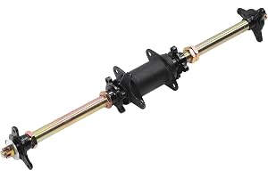 Bakaxel Komplett Kit för ATV Go Kart Quad Wheel Hub Komplett Bakaxeluppsättning, 710mm PowersPorts Axele Steel Eloy Galvanized med Fixing Bracket Go Kart Drive Tools