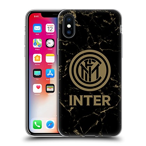 Head Case Designs Ufficiale Inter Milan Marmoreo 2017/18 Cresta Modelli Cover in Morbido Gel Compatibile con iPhone X/iPhone XS