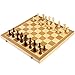Produktbild BESTOYARD aufklappbares Schachspiel aus Holz mit Magnetischen Schachfiguren, Schachbrett 39 x 39 cm