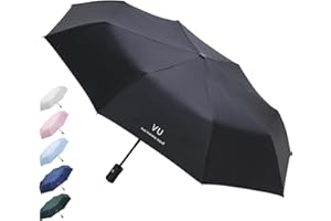 Senshuomy Windproof Travel Umbrella with 8 Sturdy Ribs,Compact and Foldable,One-Touch Automatic Opening and Closing Handle,Lightweight,Strong,and Portable(Multiple Colour Options)