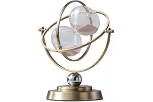 Brogtorl retrò Metallo Clessidra，360 Rotante Bronzo Clessidra Decorativa,Clessidra Vintage 15 30 60 Minuti Timer，Assistente di Gestione del Tempo