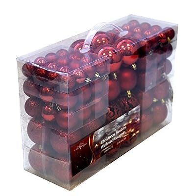 Unbekannt Boules de Noël, Plastique, Plastique, Rot, 100x