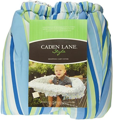 Caden Lane Classic Collection Circle Dot Shopping Cart Cover, Blue