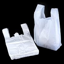 Sacchetti Di Plastica Extra Large Jumbo Con Manici - 40x61x76 Cm, 22 Micron, Bianchi, Confezione, Riutilizzabili E Riciclabili Per Spesa, Rifiuti, Trasloco