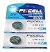 Produktbild 2 x CR1632 3V Lithium Knopfzelle 120 mAh ( 1 Blistercard a 2 Batterien ) Markenware PKCELL