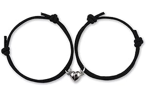 VGWON Bracciale Magnete Anima Gemella, Regalo per Coppia Lui Lei Fidanzata Fidanzato, 2pcs Amore Magnete Intrecciato a Mano Corda Braccialetti di Corrispondenza