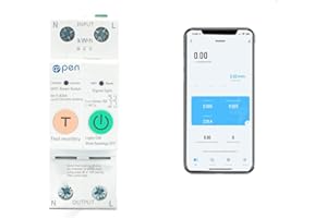 WEBN TUYA APP 2P 63A Rail Din WIFI compteur d'énergie intelligent consommation d'énergie kWh interrupteur de disjoncteur
