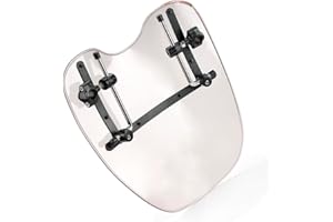 H-YEEU Deflettore parabrezza moto adatto per Harley Suzuki Honda Shadow Yamaha Kawasaki Cruiser Standard